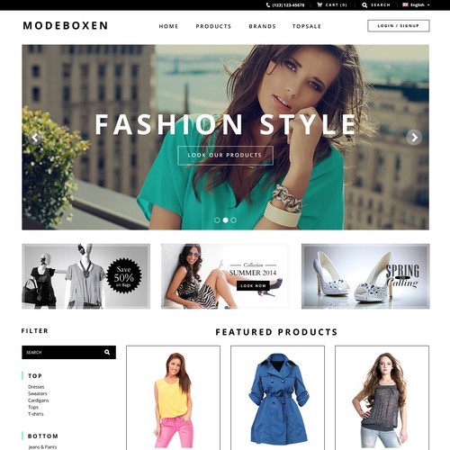 Business website for Kigali Fashion House
