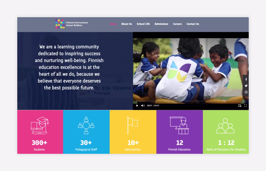 Educational website for GS St Michel